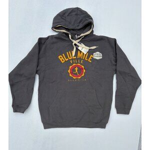 Bluemile Ville Hoodie Pullover Sweatshirt Gray Yellow Graphic Design Mens Size M
